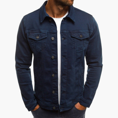 Veste en jean ajustée à la mode - Look quotidien élégant