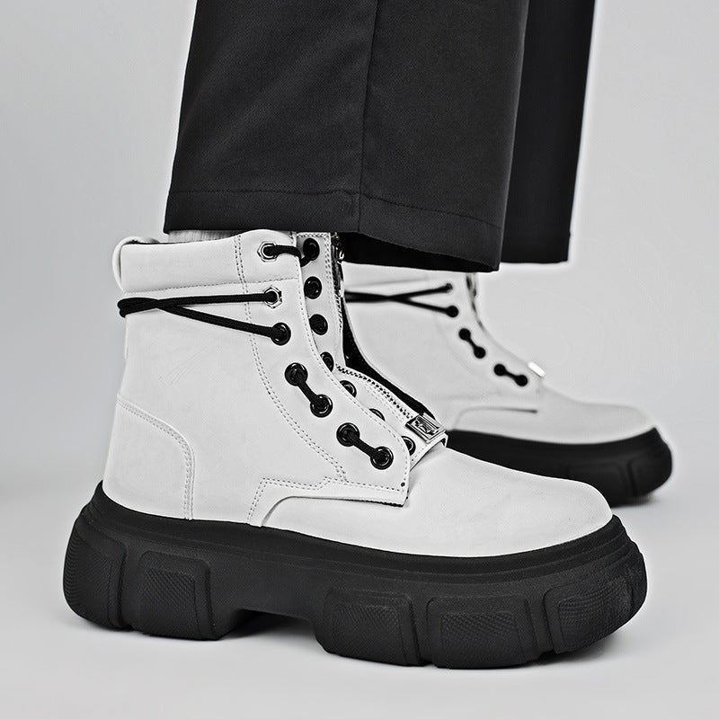 Damen Stiefel Robust Rutschfest Schnüren - IdealeKleiden