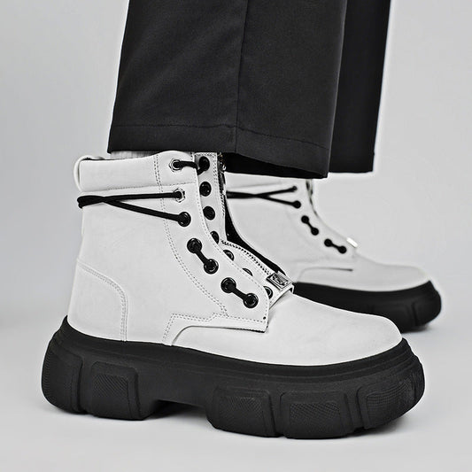 Damen Stiefel Robust Rutschfest Schnüren - IdealeKleiden