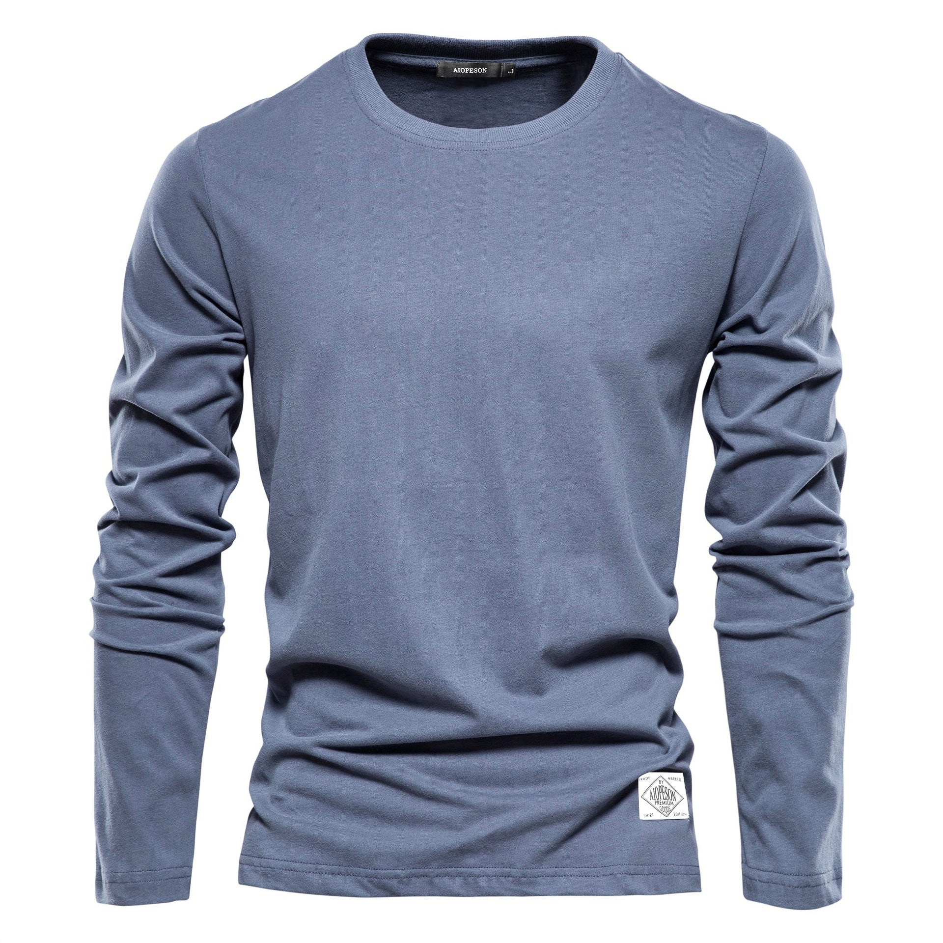 Herren Langarm T-Shirt Baumwolle Modern Fit - IdealeKleiden
