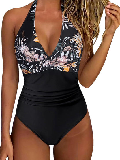 Maillot de bain d'été femme à motif floral
