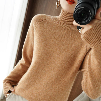 Pull col roulé femme tendance