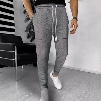 Pantalon de jogging confortable, coupe décontractée, maille