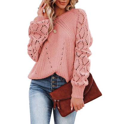 Pull élégant pour femme | Chandail en tricot ajouré