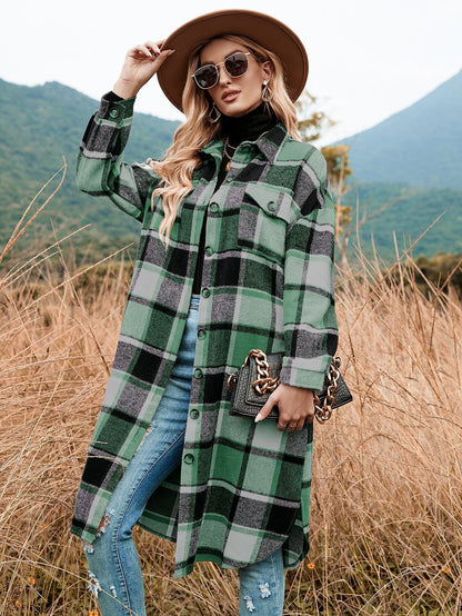 Robe en flanelle pour femme à motif écossais, idéale pour l'hiver