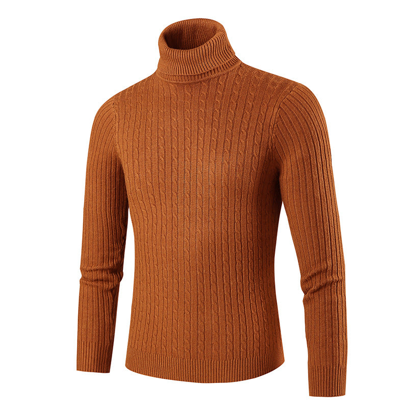 Pull à col roulé pour homme Tricot de luxe de haute qualité