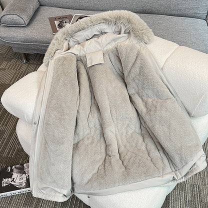 Parka d'hiver pour femme, moderne et douillet, avec poches