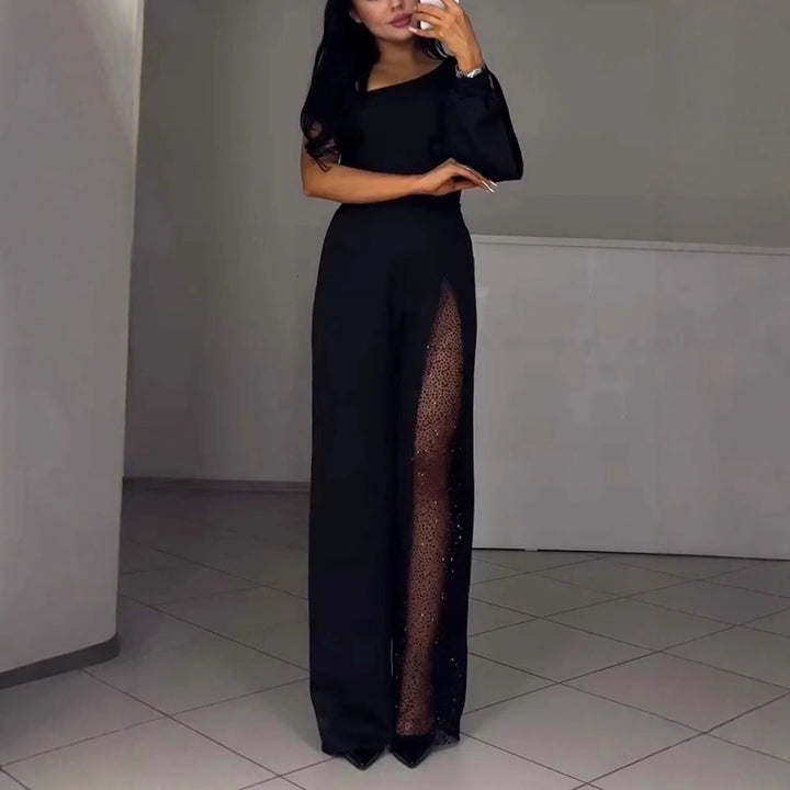 Combinaison élégante pour femme avec détails à paillettes