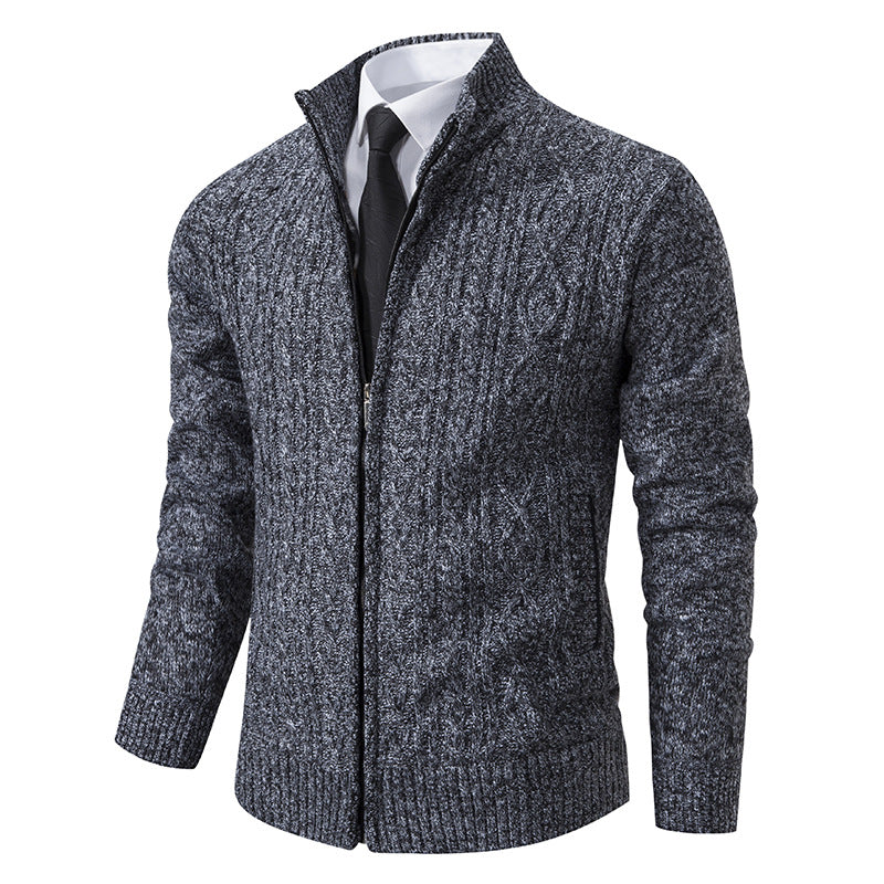 Gilet homme col montant motif tendance