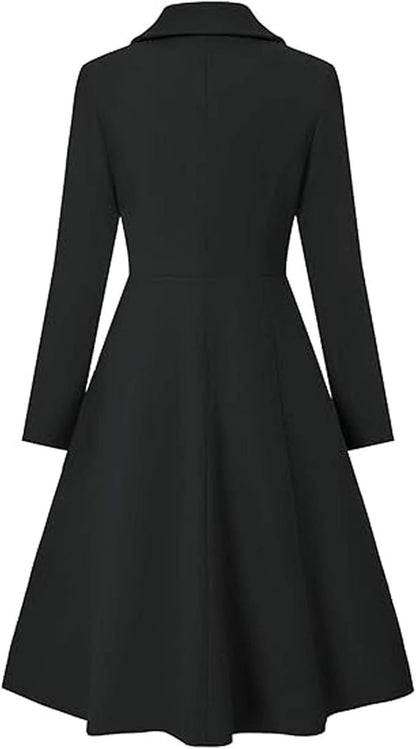 Manteau oversized élégant à double boutonnage pour femme