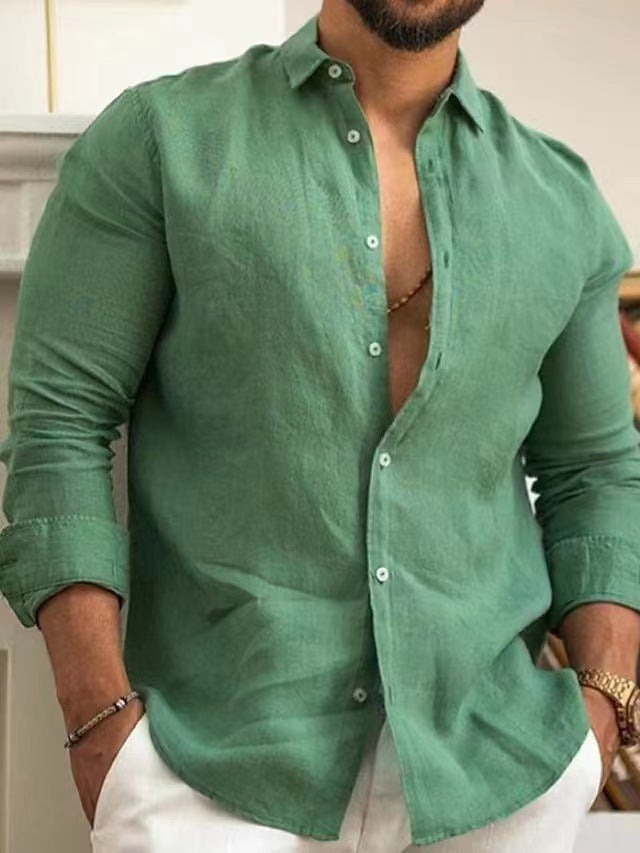 Chemise en lin homme confortable et élégante pour l'été