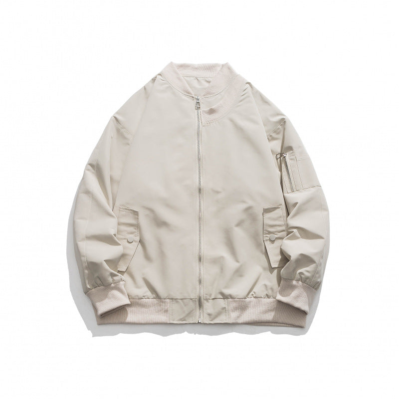 Blouson bombardier homme Confortable Fermeture éclair Poches