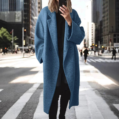 Manteau en laine oversize élégant pour femme