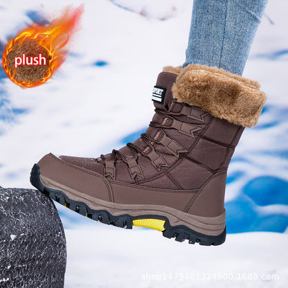Bottes d'hiver pour femmes Doublure polaire chaude Antidérapantes