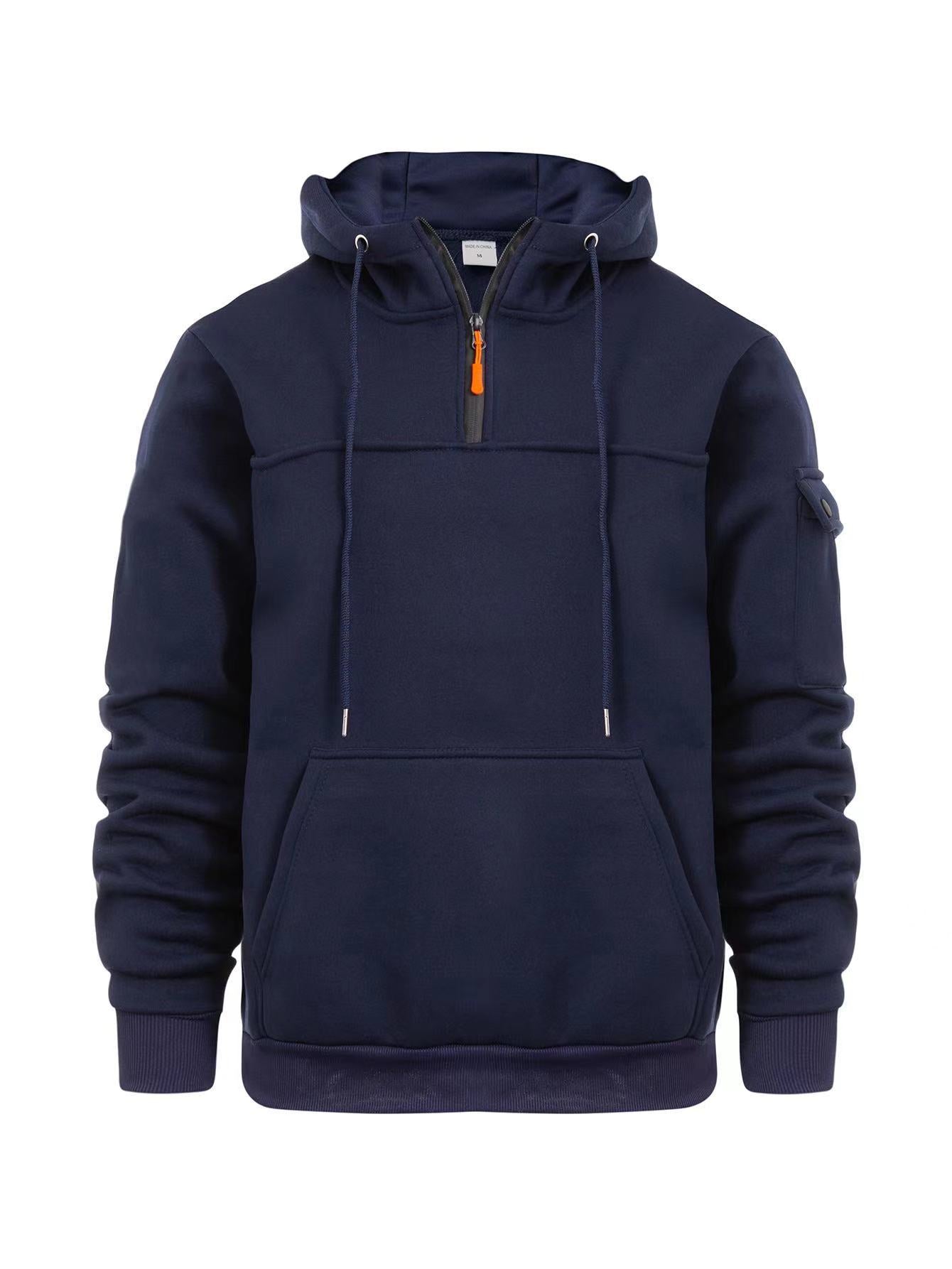 Sweat à capuche sportif pour homme avec poches