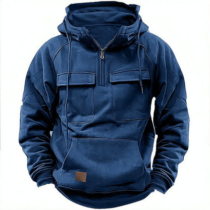 Sweat-shirt à capuche Grande taille Confort Coton