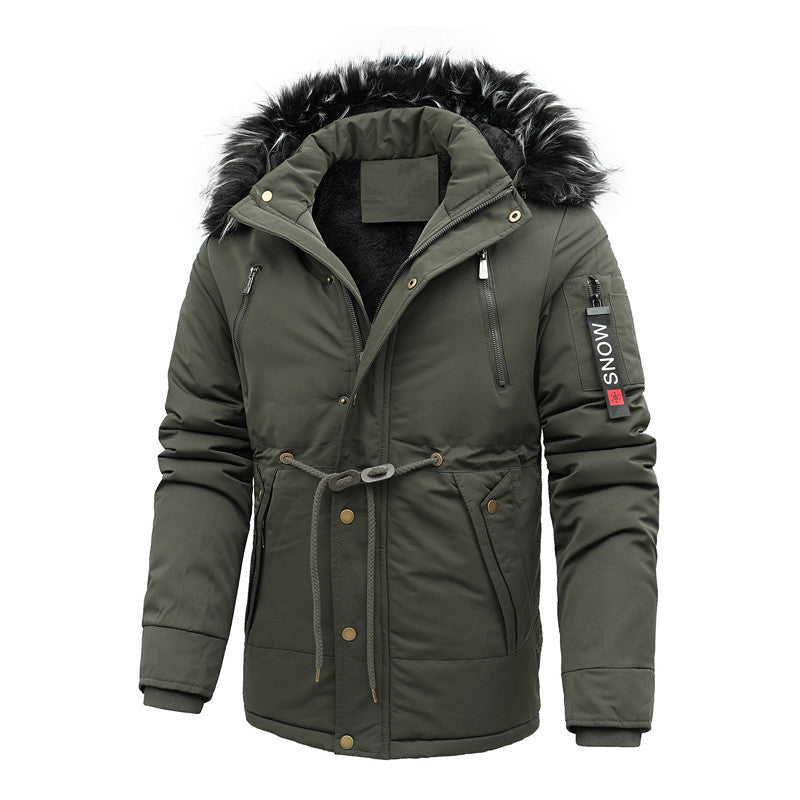 Veste de randonnée homme isolée imperméable avec capuche amovible