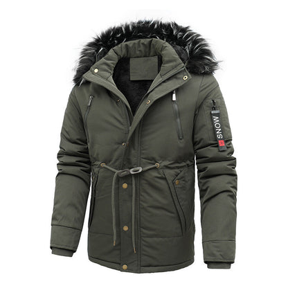 Veste de randonnée homme isolée imperméable avec capuche amovible