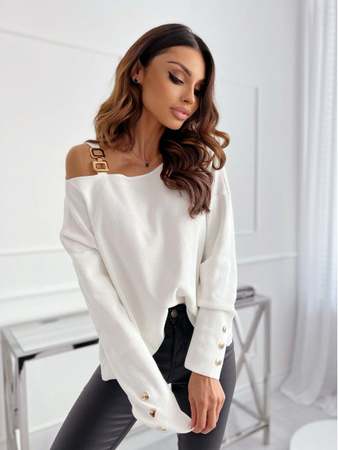 Pull Femme Épaules Dénudées Tendance Élégance
