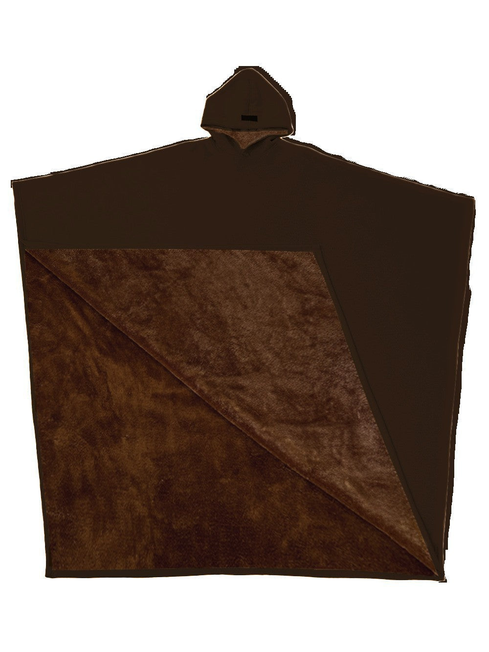 Poncho douillet en polaire douce pour femme