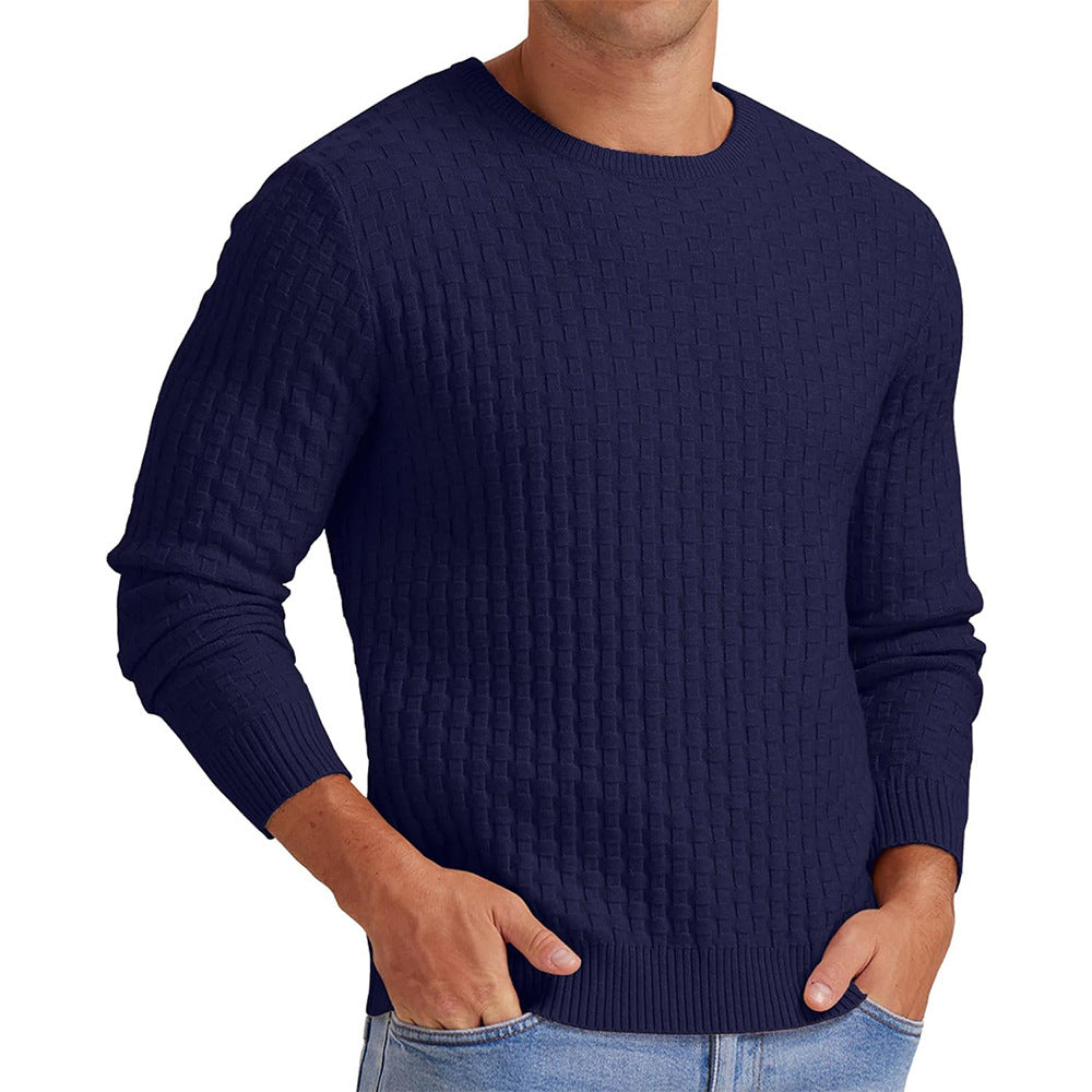Sweatshirt homme manches longues col rond design moderne