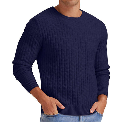Sweatshirt homme manches longues col rond design moderne