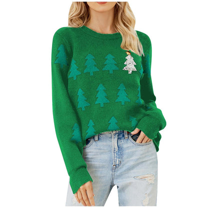 Pull de Noël Femme Festif Idée Cadeau