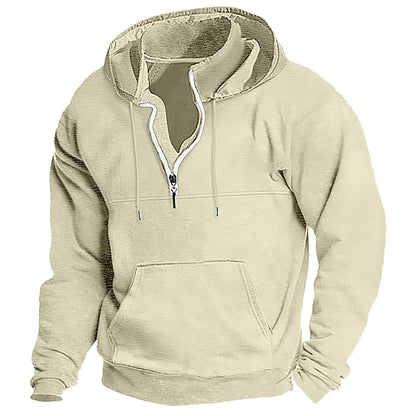 Sweat-shirt à capuche homme Confortable Fermeture éclair