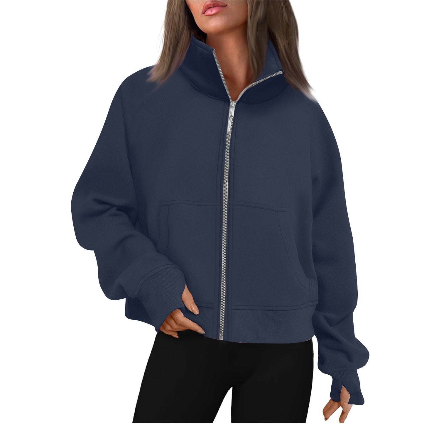 Veste de survêtement femme col montant confortable