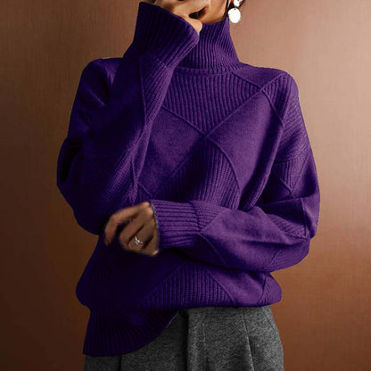Pull élégant pour femme Maille classique uni