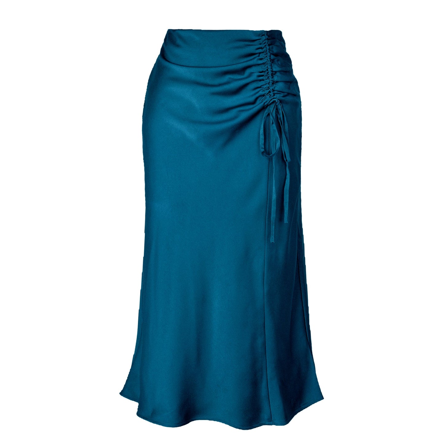 Jupe midi élégante pour femmes avec détails froncés