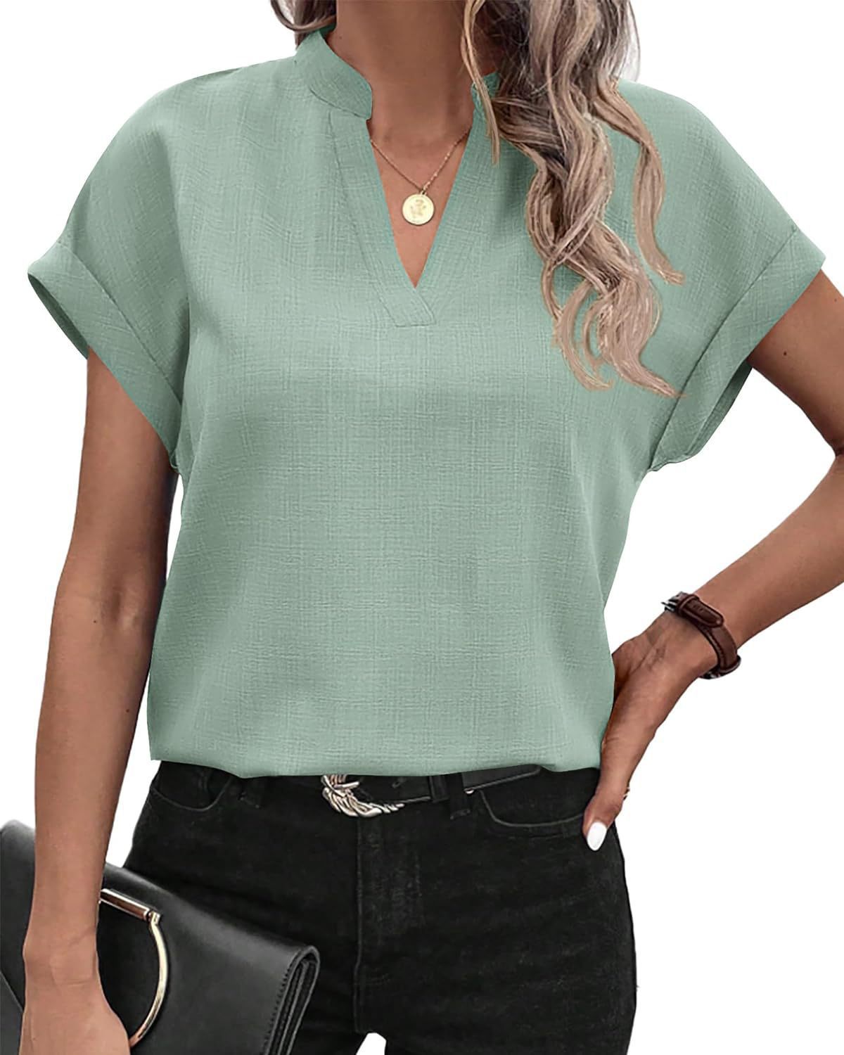 Blouse Femme Chic Décontracté Été