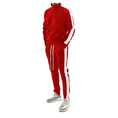 Survêtement de sport fonctionnel pour homme avec bandes contrastantes