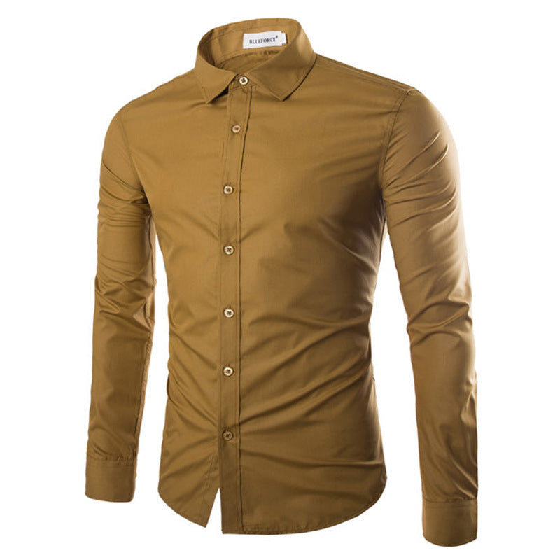 Chemise homme élégante manches longues moderne