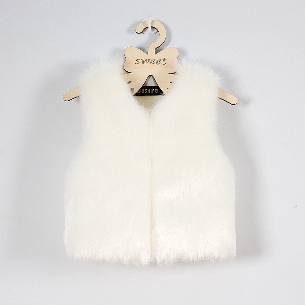 Gilet femme en fausse fourrure Doux Style moderne
