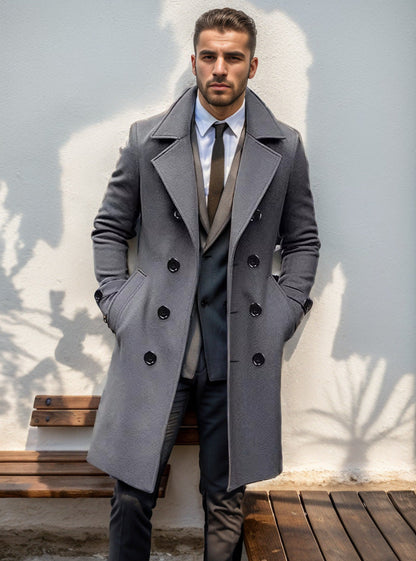 Manteau d'hiver homme élégant doublé stylé
