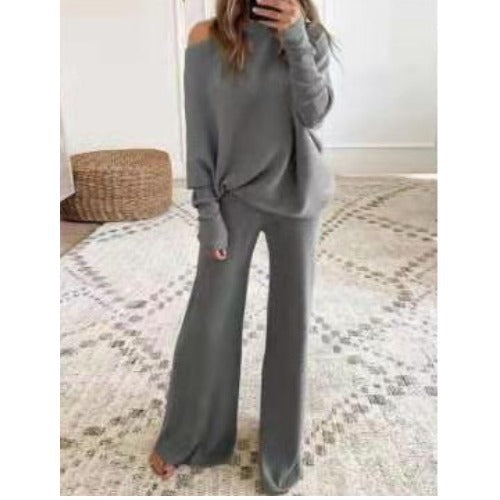 Ensemble de détente femme Doux Épaules dénudées Confort