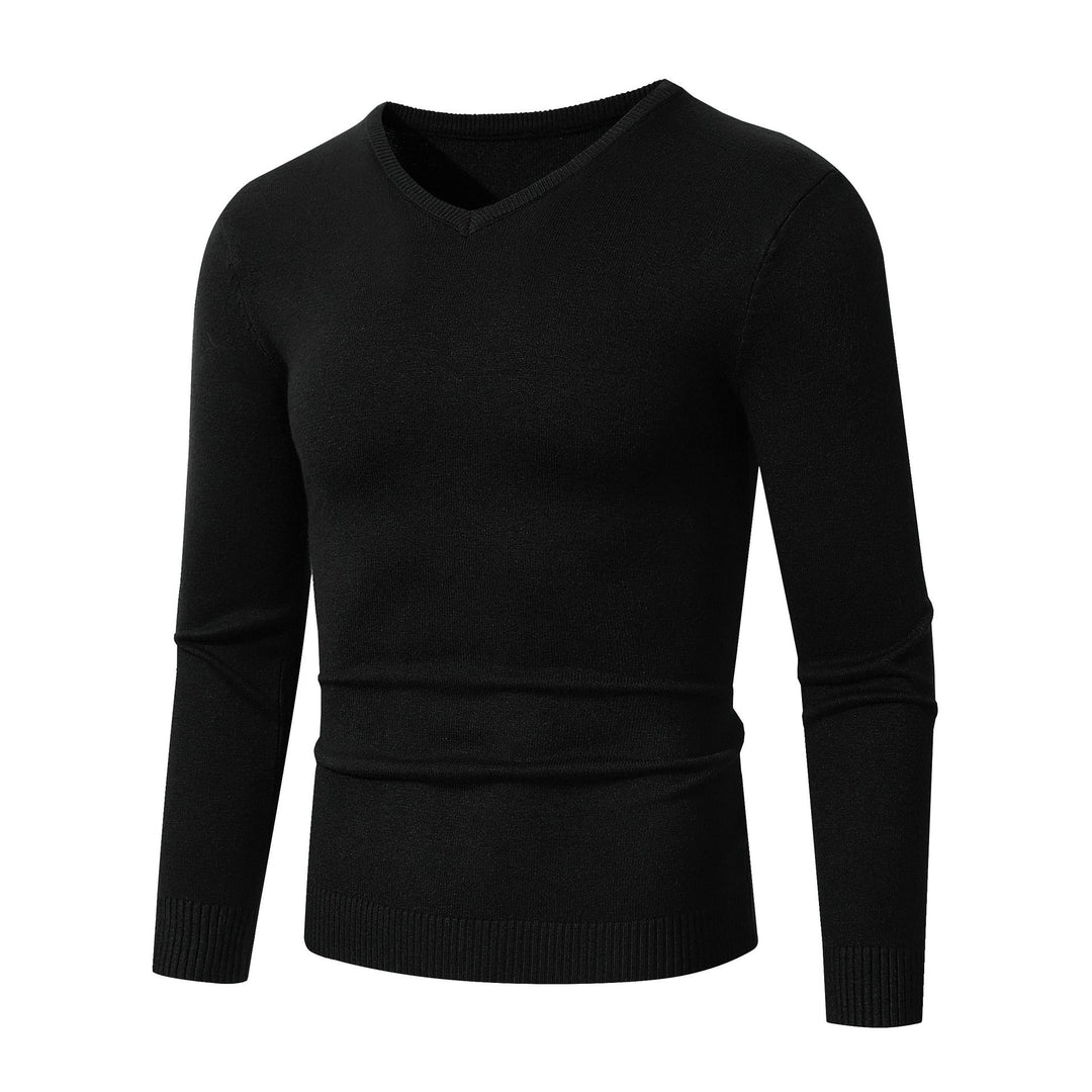 Pull homme col en V coton doux