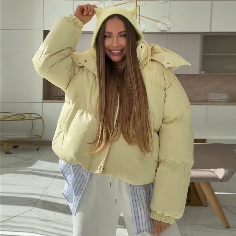 Doudoune femme chaude à capuche