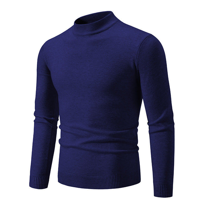 Pull col roulé homme moderne maille fine