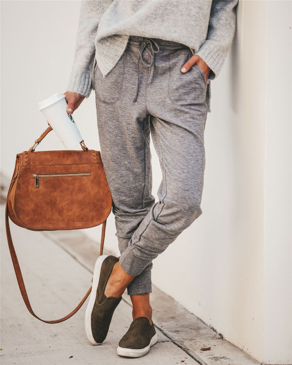 Pantalon de survêtement confortableCoupe ample avec taille élastique
