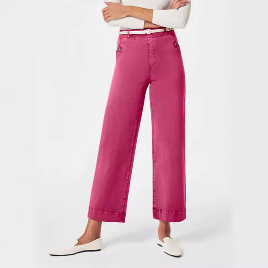 Damen Hose Weit Bequem Elegant Geschnitten - IdealeKleiden