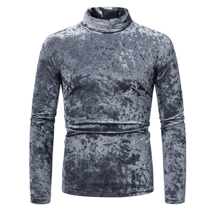 Pulls col roulé homme velours élégants modernes