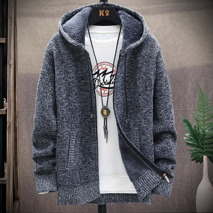 Herren Kapuzenjacke Bequem Stylisch Outdoor - IdealeKleiden