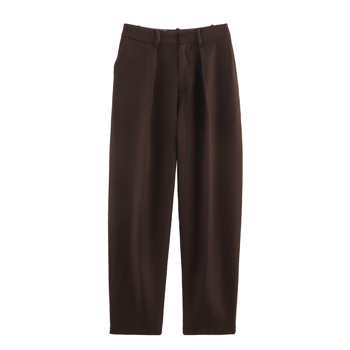 Pantalon de costume élégant et confortable pour femme, avec plis