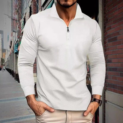 Pull de sport homme zippé coupe moderne