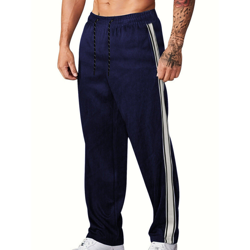 Pantalon de sport homme à rayures au design moderne