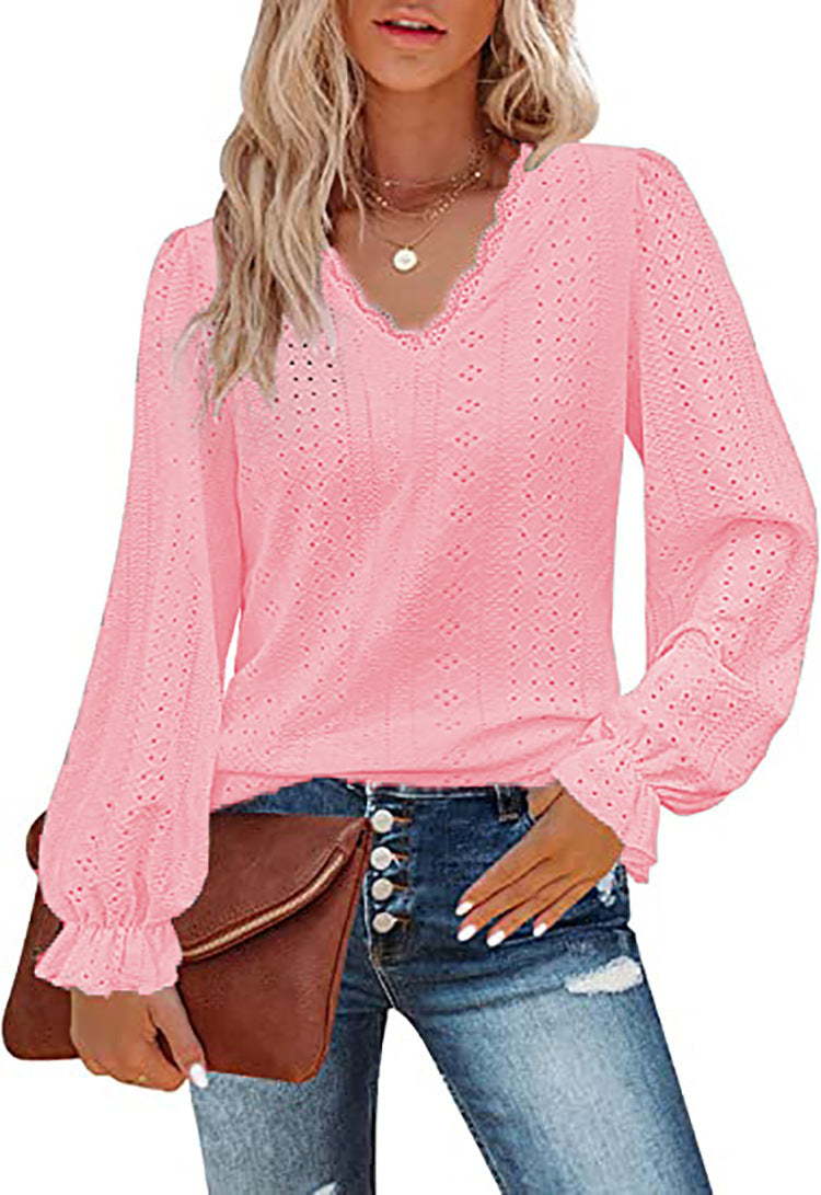 Blouse femme dentelle romantique tendance