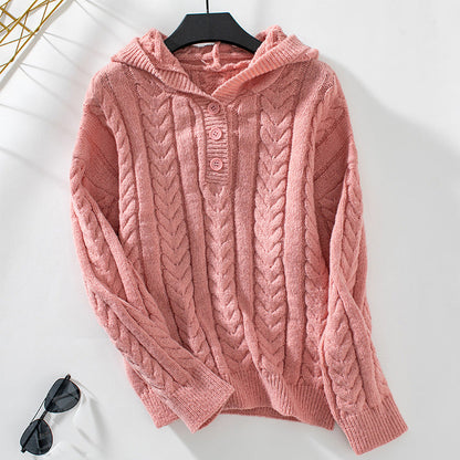 Pull classique pour femme motif torsades