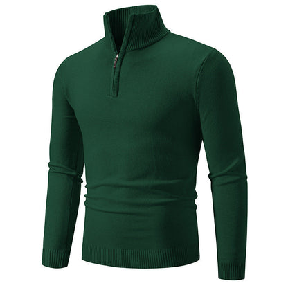 Pull homme moderne court fermeture éclair